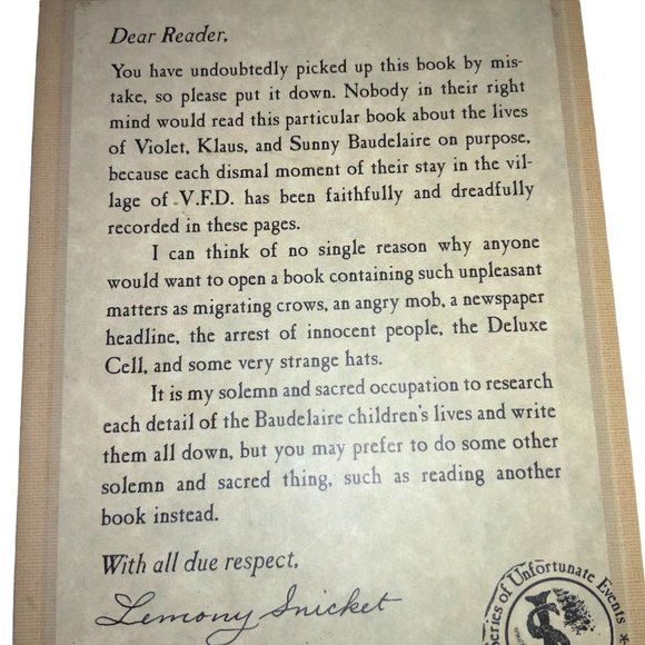 A Series of Unfortunate Events- Book 4 & 7 - Picture 5 of 8